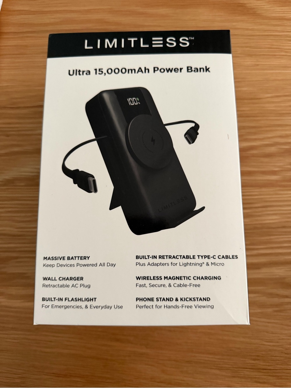 New limitless Ultra 15,000mAh Power Bank